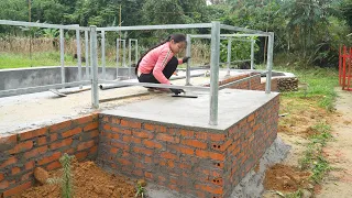 Beautiful Swimming Pool Construction Techniques - Make An Iron Railing, Install Water Pipes