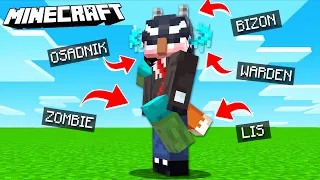 MINECRAFT, ale KRADNĘ CZĘŚCI CIAŁA MOBÓW! *śmieszne*