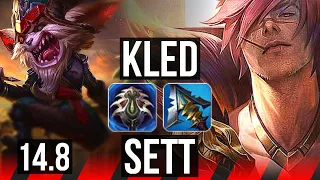 KLED vs SETT (TOP) | 500+ games, Dominating | BR Master | 14.8