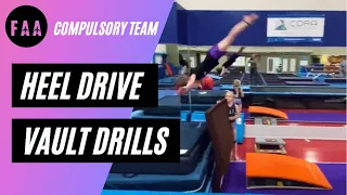 Front Handspring Vault Heel Drive Drill