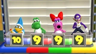 Mario Party 9 Garden Battle - Kamek vs Yoshi vs Birdo vs Waluigi| Cartoons Mee