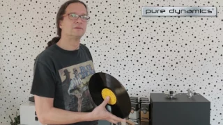 Reinigung von Schallplatten