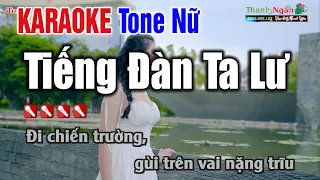 Tiếng Đàn Ta Lư Karaoke | Tone Nữ Dễ Hát - Karaoke Nhạc Sống Thanh Ngân