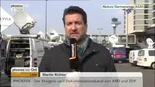Absturz Germanwings A320: Martin Richter zur Situation am Flughafen in Düsseldorf am 24.03.2015