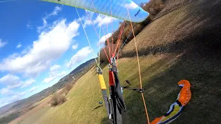 2023 03 15 Paragliding Hodkovicka edge - good weather forecast but weak conditions