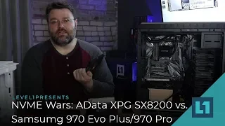 NVME Wars: Adata XPG SX8200 vs Samsung 970 Pro/EVO Plus