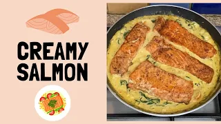 THE BEST Creamy Garlic Butter Salmon In 20 Minutes I Easy & Healthy Recipe I Harari Cooks