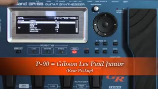 Roland GR-55 Guitar Synthesizer : Electric Guitar Models Demo