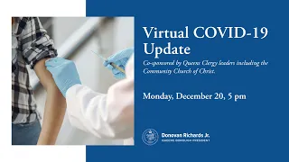 COVID-19 Update Webinar Hosted by BP Richards and NYC Dept. of Health