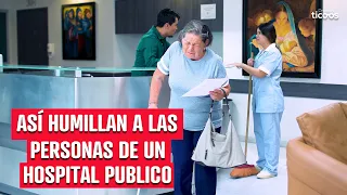 Así humillan a las personas de un hospital publico.