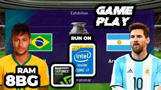 EFOOTBALL PES 21 ARGENTINA VS BRASIL GAMEPLAY | INTEL CORE I7 | Nvidia 840M (60FPS)