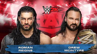 Roman Reigns Vs Drew McIntyre Full Match WWE