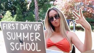FIRST DAY OF SUMMER SCHOOL VLOG!