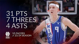 Kevin Huerter 31 pts 7 threes 4 asts vs Pacers 23/24 season