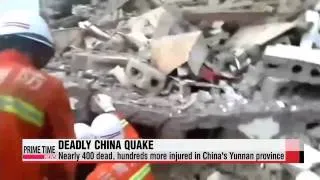 Nearly 400 dead after earthquake in China's Yunnan Province