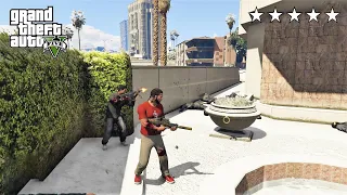 GTA 5 - Franklin and Lamar's FIVE STAR COP BATTLE (GTA V Funny Moment)