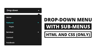 Drop-down Menu with submenu using HTML & CSS