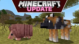 Minecraft 1.20.5, What's New? Menu Changes, Armadillo, More Wolves, Wolf Armor