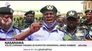 Police Command Parades 28 Suspected Kidnappers and Armed Robbers | NIGERIA