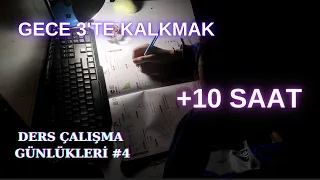 Gece 3'te Kalkıp Ders çalışmak || ne kadar mantıklı, verimli mi??? +10 SAAT #yks #dersçalışmagünlüğü