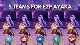 Best F2P Teams for Ayaka!! Freeze or Melt?? [ Genshin Impact ]