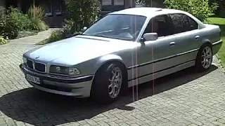 BMW e38 750i V12 exhaust BRUTAL!