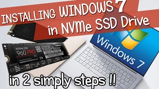 Add NVMe driver support to Windows 7 Installation