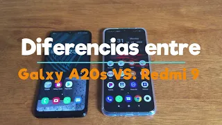 Diferencias entre Galaxy A20s VS  Redmi 9