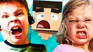 INSANE BROTHER AND SISTER FIGHT OVER MINECRAFT (MINECRAFT TROLLING)