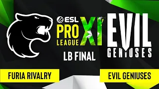 CS:GO - Evil Geniuses vs. FURIA RIVALRY [Inferno] Map 2 - ESL Pro League Season 11 - LB Final