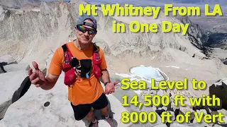 Mt Whitney as a DAY TRIP from Los Angeles - Sea Level to 14,500 feet