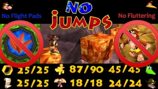 Banjo Tooie - No Jump Max%: Almost Everything Without Jumping / Flight Pads / Fluttering