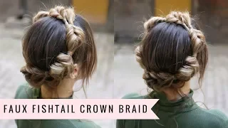 Faux Fishtail Crown Braid by SweetHearts Hair