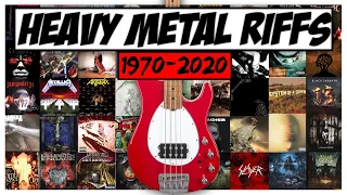 50 Years Of HEAVY METAL Bass Lines | 1970-2020