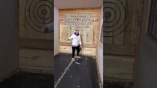 DEVASTATING  #knifethrowing #knifethrowingskills #funny