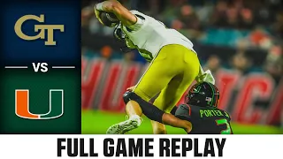 Georgia Tech vs. Miami Full Game Replay | 2023 ACC Football