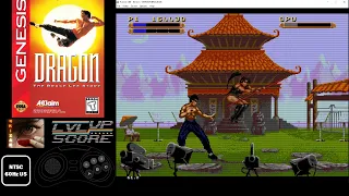 HIGHSCORE - Dragon : The Bruce Lee Story - Megadrive 264345pts (Easy)