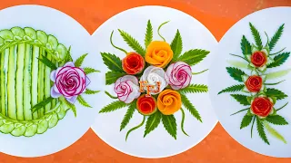 Very Creative Food Garnishing Ideas as Beautiful Vegetable Platter Designs