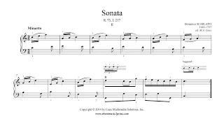 Scarlatti : Sonata K 73, L 217 - 2/3 : Minuetto