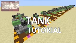 Minecraft: Tank - How to make a working Tank tutorial