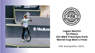 Logan Martin - 1st Place UCI BMX Freestyle Park World Cup Men's Final
