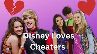 Disney Channel LOVES Cheaters (Miley/Jake & Teddy/Spencer)