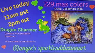 Live with Angie and Friends-Josephine Wall Diamond Painting #sparkleaddictionart