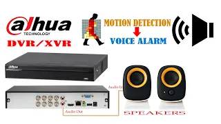 Dahua DVR/XVR Custom Voice Prompt sound alarm setup when detect motion detection event