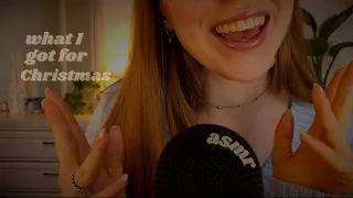 ASMR ☆ What I got for Christmas 2021 (whisper ramble, tapping, scratching, show and tell)