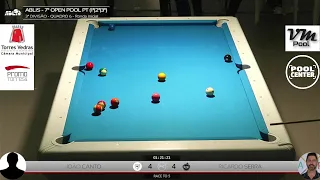 7º Open PoolPT 3ª Divisão - João Canto VS Ricardo Serra - Ronda Inicial