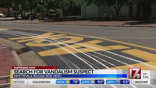 Police searching for person who vandalized Black Lives Matter painting in Fayetteville