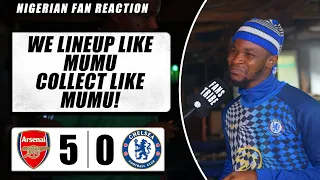 ARSENAL 5-0 CHELSEA  ( Dani - NIGERIAN FAN REACTION) - Premier League 2023-24 HIGHLIGHTS