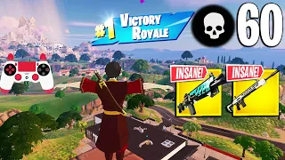 60 Elimination Solo Vs Squads Gameplay Wins (Fortnite x Avatar Chapter 5 Season 2 PS4 Controller)