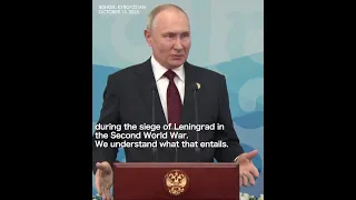 Putin compares Israel's Gaza blockade to WW2 siege of Leningrad